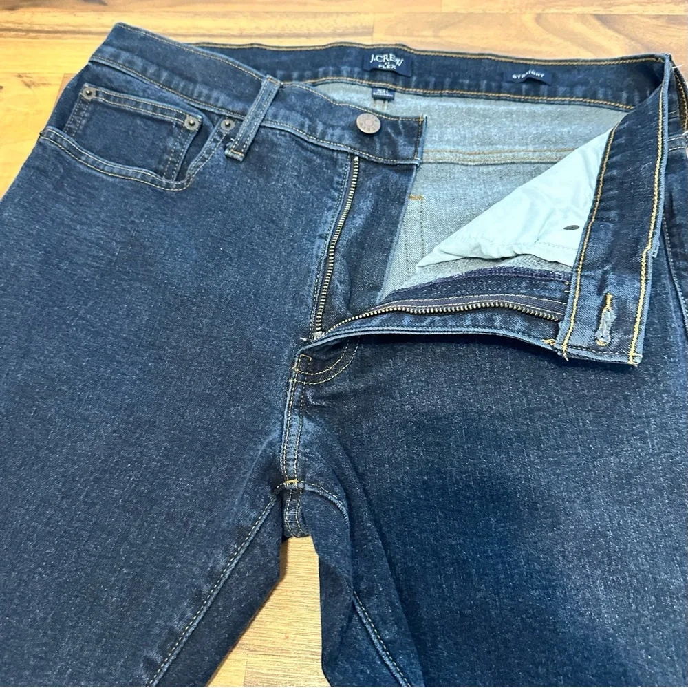 J. Crew Signature Flex Straight-Fit Jeans Men’s Size W31 L32 Dark Wash